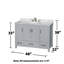 Sheffield 48" Single Bathroom Vanity Set with Mirror-124892351-31336552