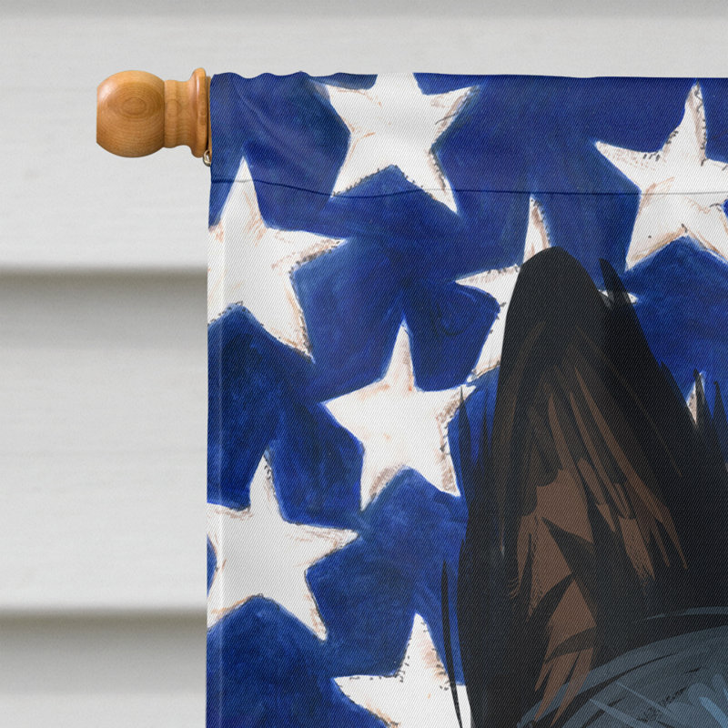 Polyester à 2 côtés 28 x 40 po drapeau maison, Schipperke