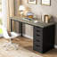 Bureau d'ordinateur à 5 tiroirs 47 po Nagore-1733539138