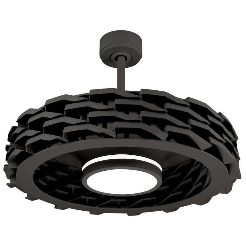 Sapulpa Ceiling Fan with LED Lights, Graphite