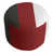 Dark Gray/Red/White