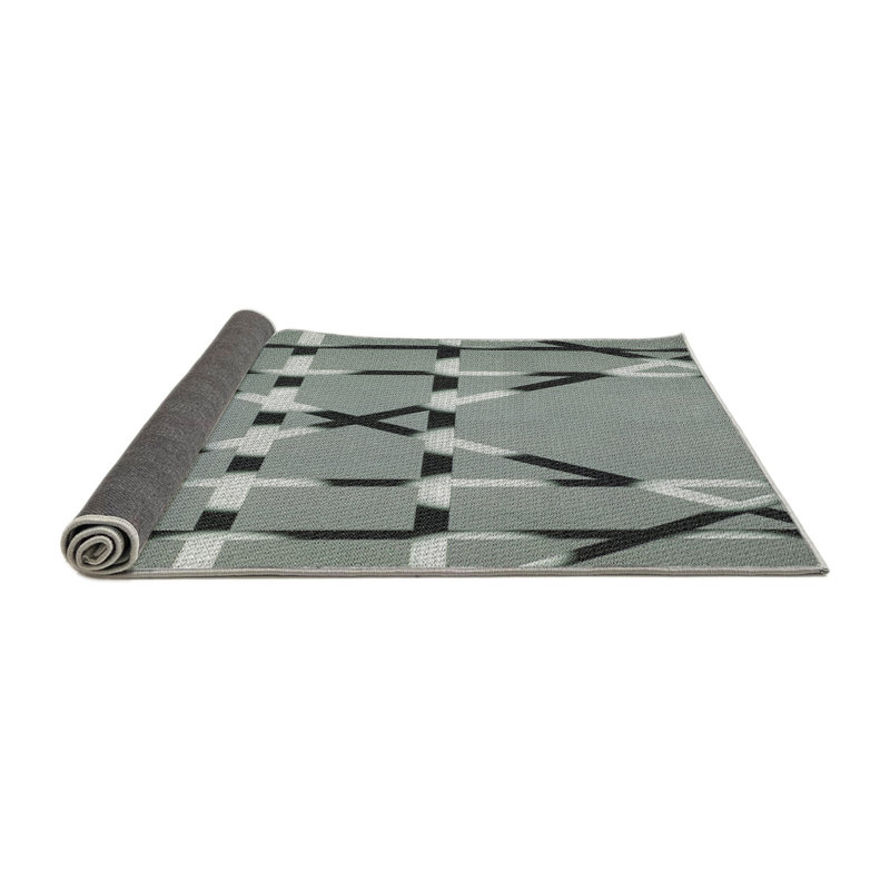 Tapis gris Power Loom, Rond 7 pi