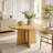 Extendable Solid Wood Round Dining Table-504999625