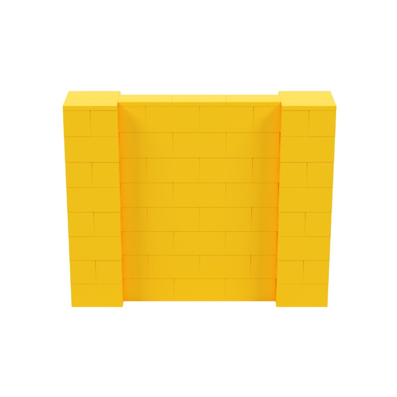 Ensemble mural 4 pi de hauteur Everblock, 60", Jaune