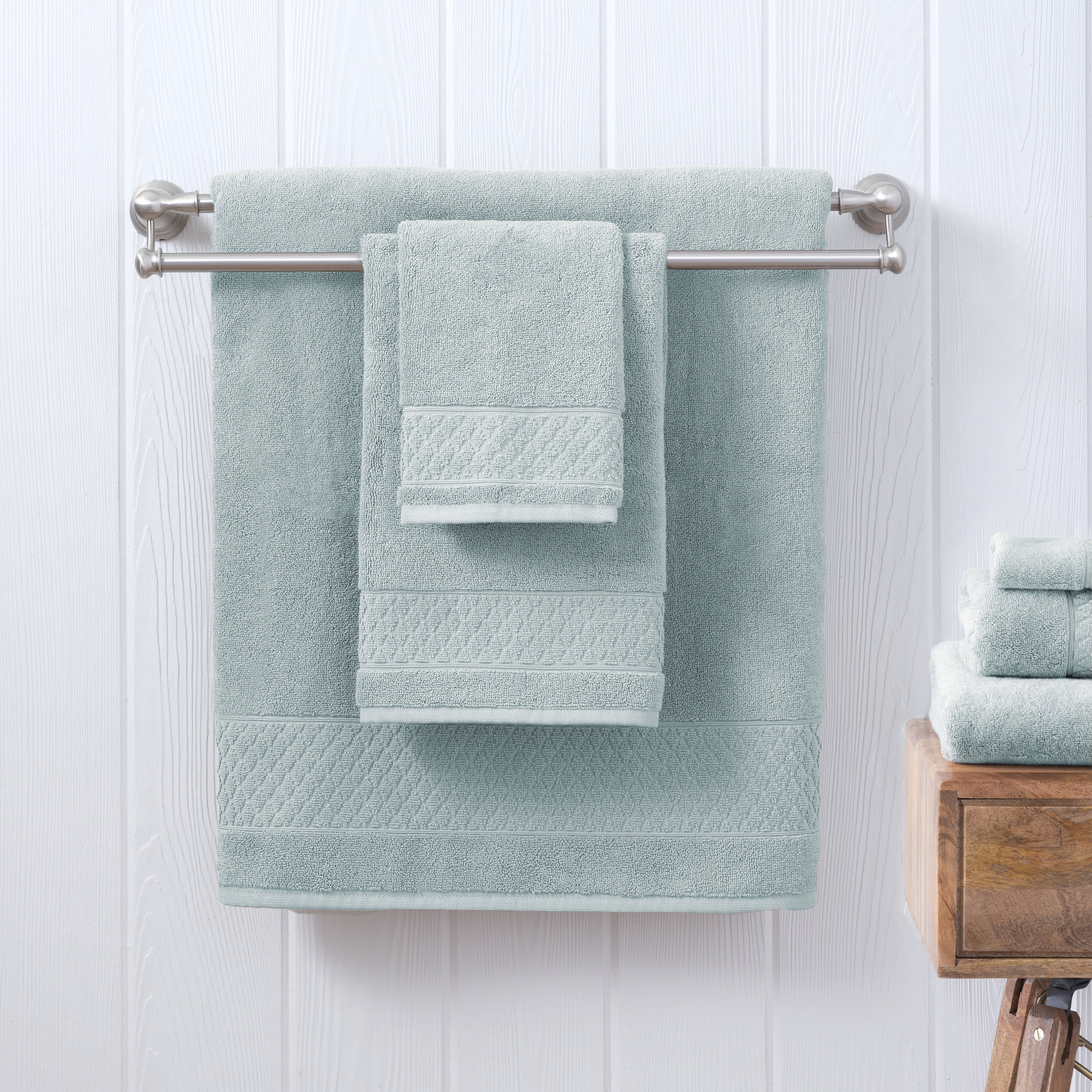Annaleice 100% Cotton Towel Set, Mineral
