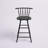 Swivel Counter Stool with Solid Wood Frame-1574587335