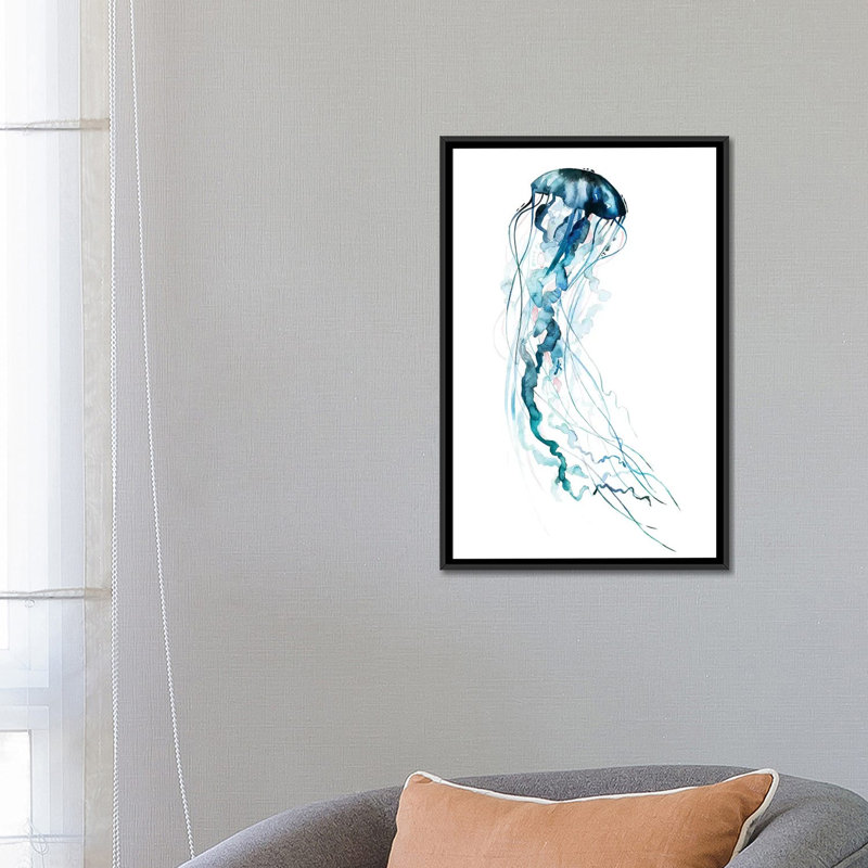 « electric enchevêtre ii », reproduction d’impression sur toile, H 26 po x l 18 po x P 1,5 po, Toile avec cadre noir