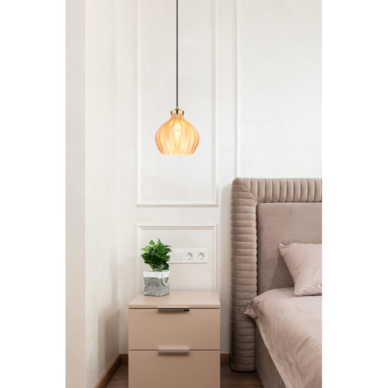 Daviid 1 - Light Gold Pendant