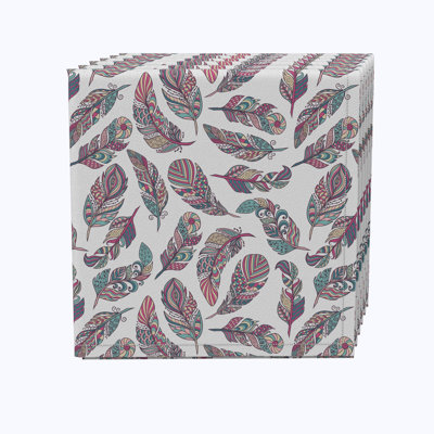 Cotton Twill Floral Square Napkin
