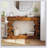 Geometric Block Stacked Wood Console Table