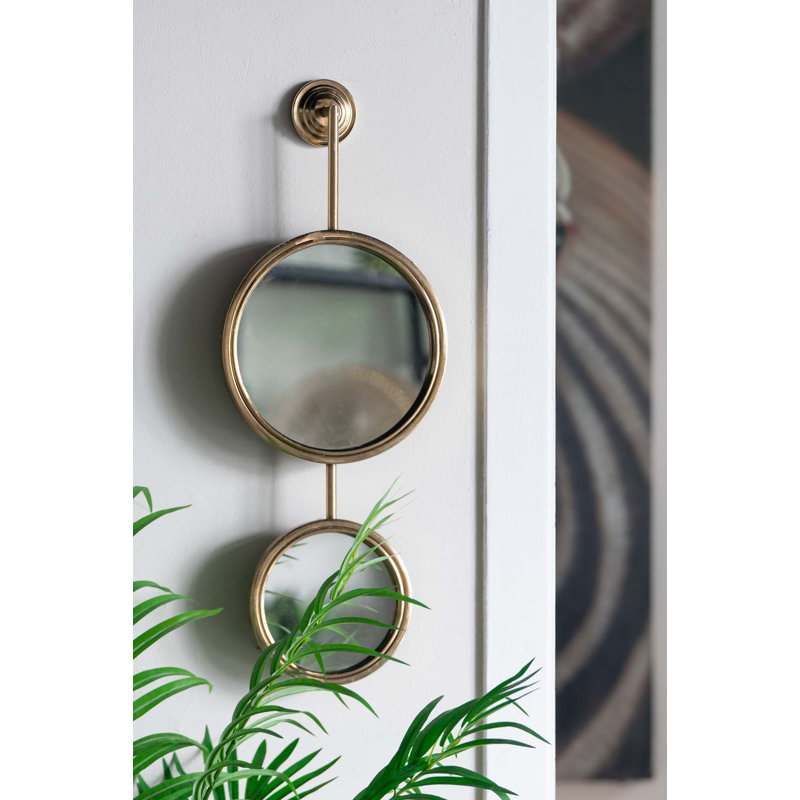 2 miroirs circulaires pour décoration murale, miroir mural