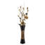 Vase rétro en bois de manguier