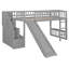 Lit mezzanine avec glissade, escalier de rangement et échelle-1923962504