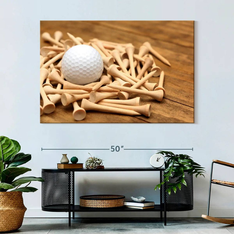 Senne Golf Ball And Tees, 34" H x 51" W