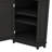 Home Corner Storage Unit, Bathroom Triangular Floor Cabinet With Adjustable Shelf, Showcasing A Contemporary Design