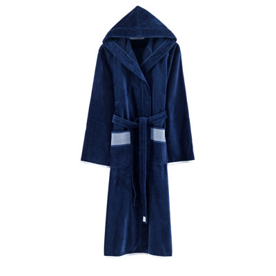 100% Turkish Cotton Ankle Bathrobe with Pockets and Hood