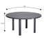 Ensemble de salle à manger 7 pièces pour patio avec table ronde en aluminium de 60 po et 6 chaises de salle à manger-110923802