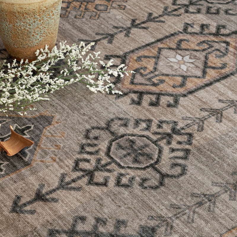 Café Baola traditionnel rétro à motif tribal, 30 po x 108 po