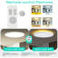 Plafonnier encastré avec veilleuse, luminaire de 36 W avec télécommande, CCT complet et luminosité réglable, plafonnier à DEL de 18 pouces pour la cuisine, le bureau et la chambre d'enfant-100209576-100209577