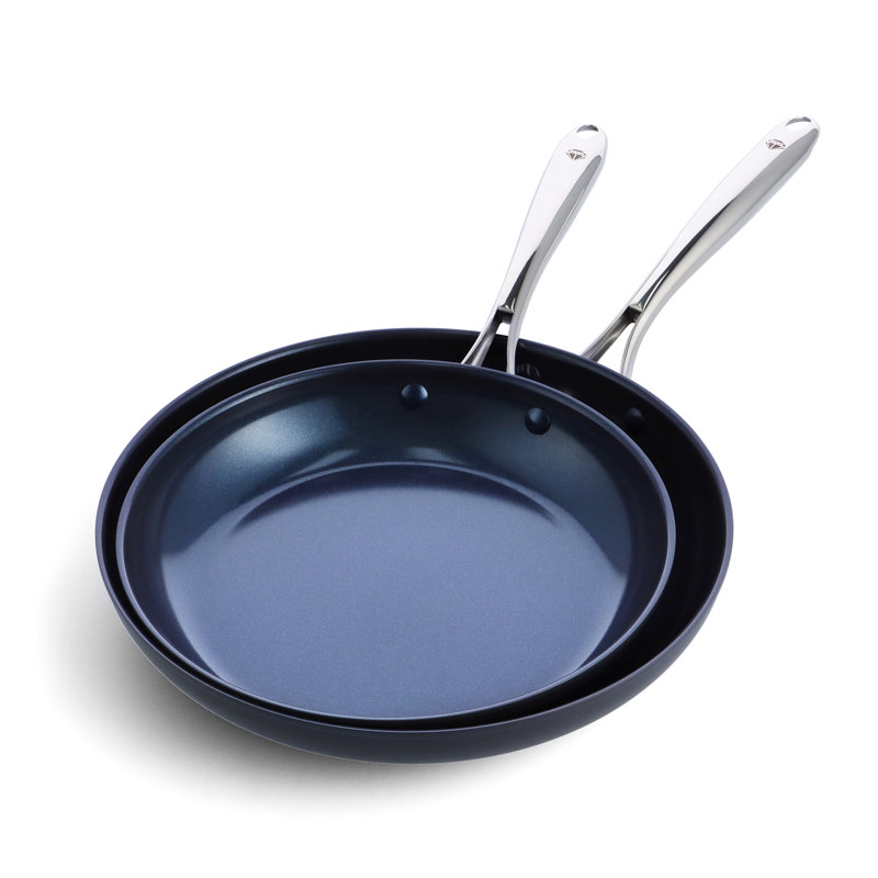 Ensemble de poêles à frire antiadhésives 2 pièces Blue Diamond, 10 po et 12 po