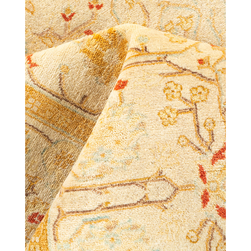 Classic One-of-a-Kind 4' 2" X 12' 4" Hand Knotted Area Rug