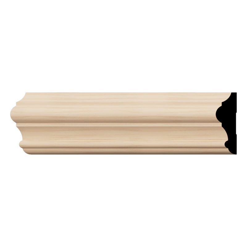 Alder Solid Wood Chair Rail Moulding 96" Length