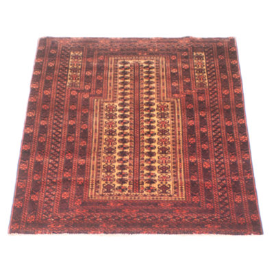 One-of-a-Kind Rectangle 2'11" X 4'4" 1990's Wool Area Rug Beige
