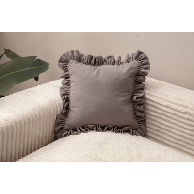 Housse de coussin 100% coton de qualité supérieure, 16,9 po x 16,9 po | Design doux noir et blanc, densité du tissu durable: 3,5 oz / verge carrée | Parfait pour le salon, la chambre à coucher et les décorations, lavable à la machine