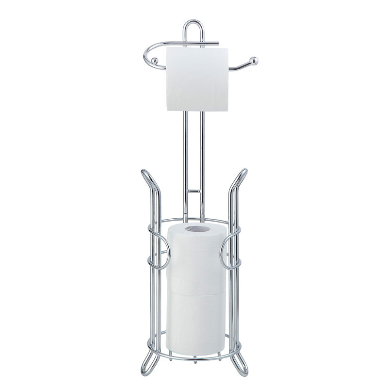 Porte-papier hygiénique pour salle de bain, Chrome