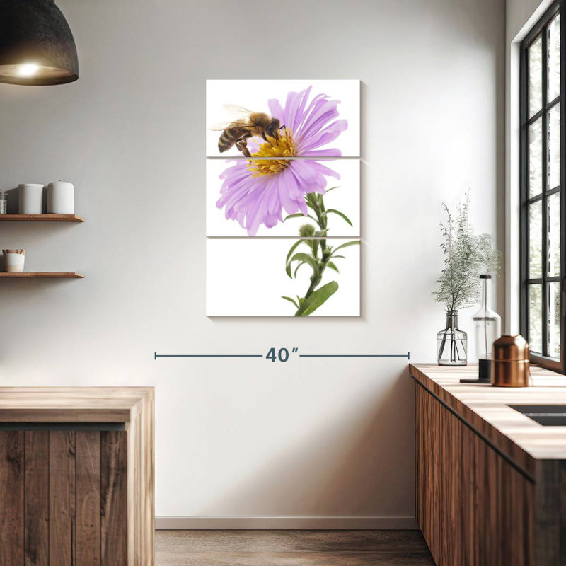 Brampt Bee On Flower, 38" H x 24" W