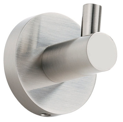 Single Robe Hook, Satin Nickel