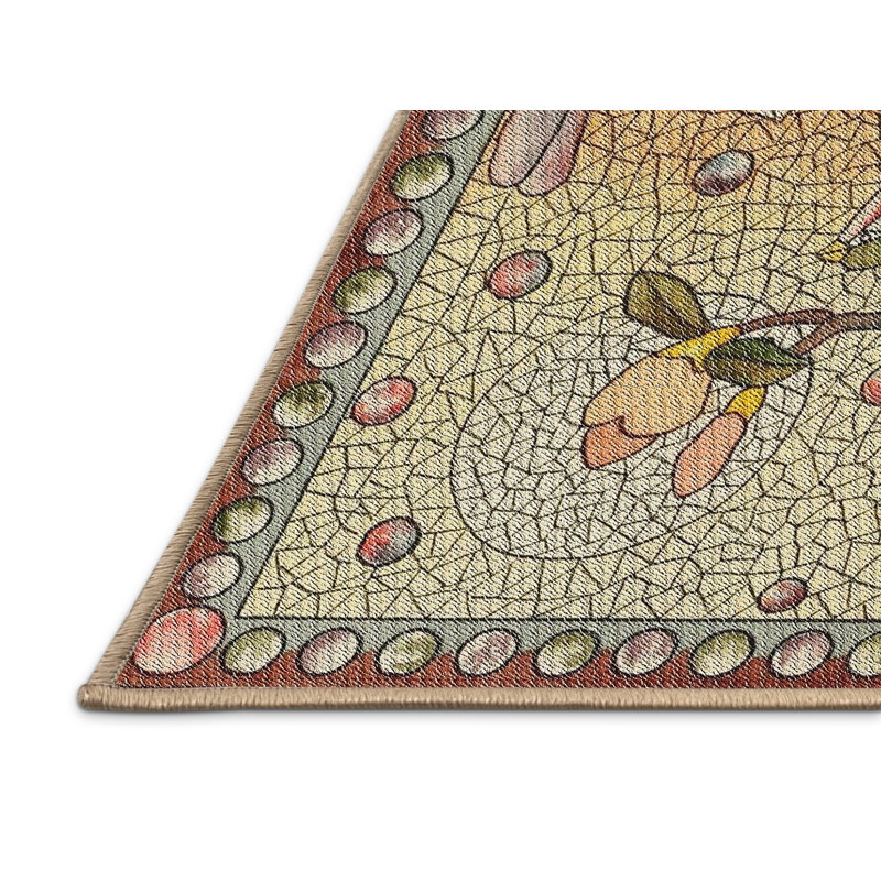 Geometric Indoor Rug, Rectangle 3' x 5'