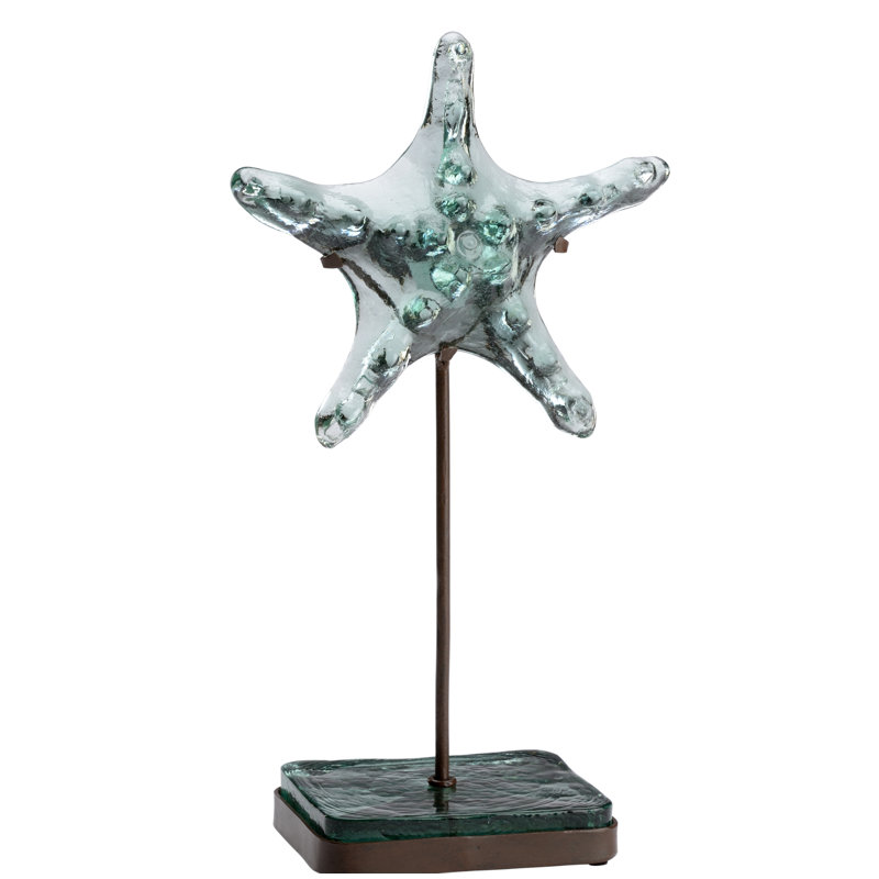 Sculpture étoile de mer côtière, H 15 po x l 8,5 po x P 5 po