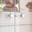 Vitrine 2 portes en verre avec tablettes en verre