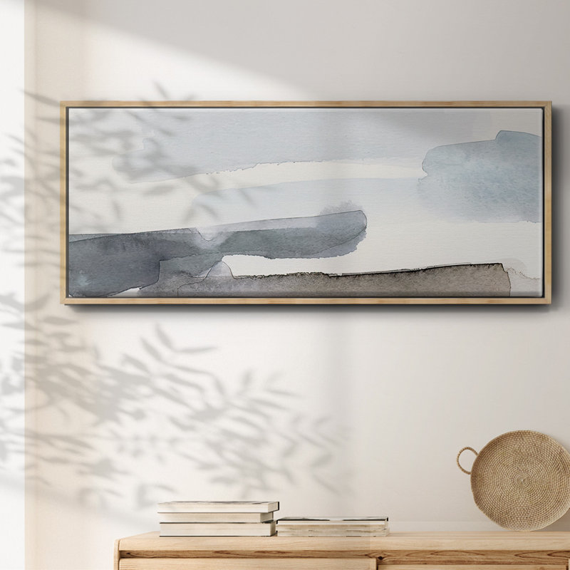 Coastal Tones IV - toile encadrée, H 12 po x l 30 po