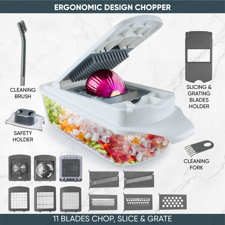 Fish Hunter 12 - Piece Stainless Steel Chopper / Dicer Set