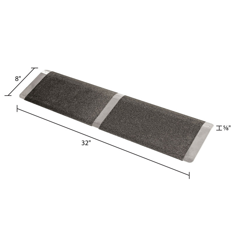 Silver Spring Aluminum Threshold Ramp, 0.63" H x 32" W x 8" L