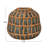 Lavola Debossed Terra-cotta Vase, Natural and Blue