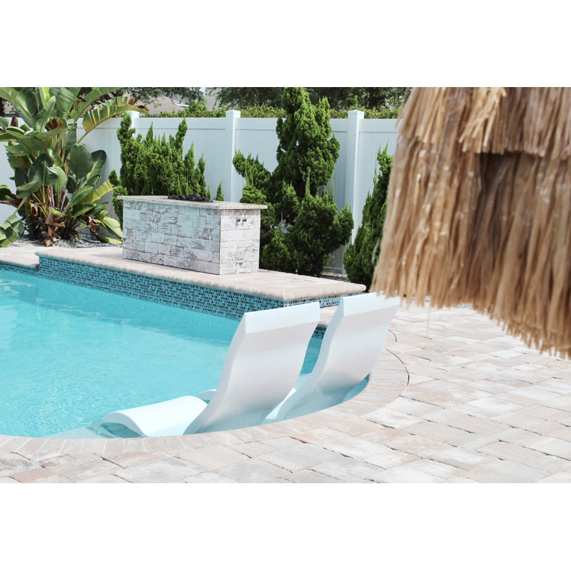 Ledge Lounger Signature Chair In Pool Chair (2), Tan