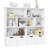 Kirklyn 49.4"W 7 Cube Bookcase, Standard Bookcase With 4 Removable Drawers-96914535