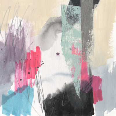 Punk Rock Collage II by Jennifer Goldberger - Wrapped Canvas Painting