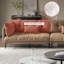 Canapé modulaire en velours kaki 94,49 po-129699524