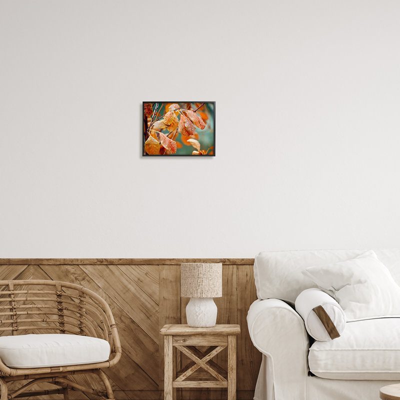 «Autumn Tree Leaves Water Droplets Fall Foliage» par Gail Peck - photographie sur toile flottante