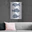  «Blue Fish 2» par Emma Scarvey, art mural en métal, 24 po x 36 po-1953447725