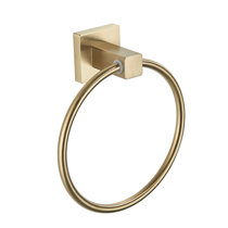Allen + roth Kameron Gold Finish Brass Towel Ring