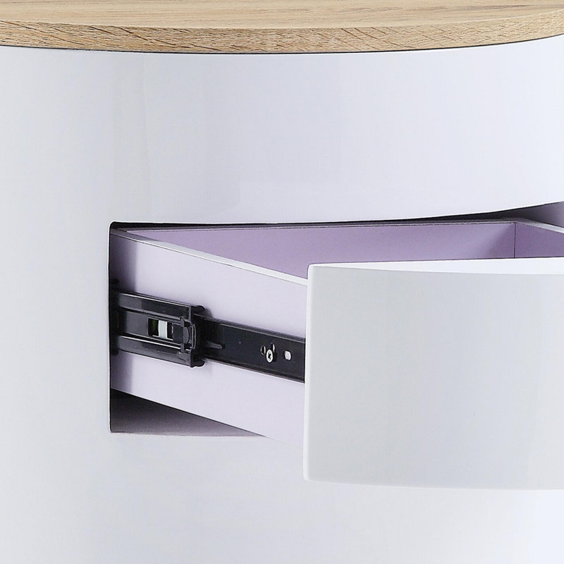 Chasteen Accent Table with Display and Utility Function