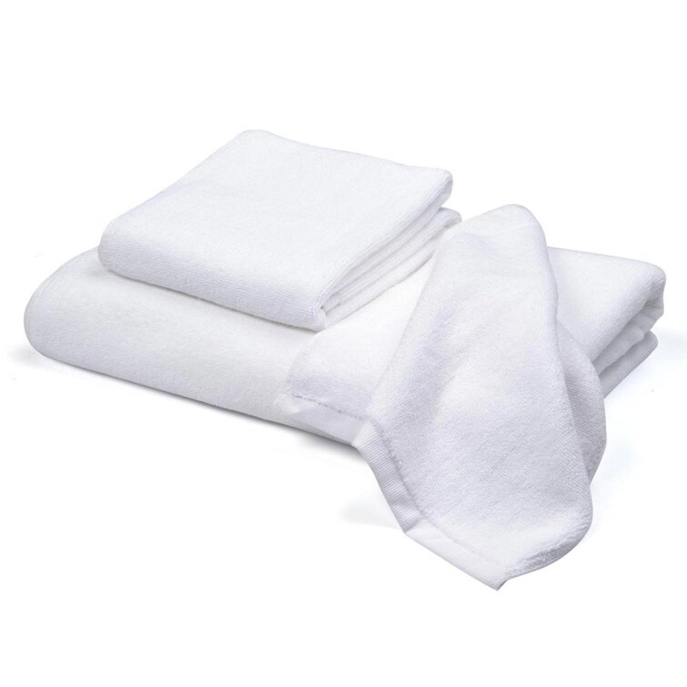 Coastal Three Piece Bath Towel Set, Washcloth, Hand Towel & Bath