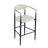 Barstools Set Of 2, Upholstered Bar Stools With Back For Kitchen Island Faux PU Leather Seating Black Iron Legs 260LBS Weight Capacity