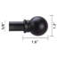 Tringle à rideaux robuste en métal réglable 28-78 "5/8" avec supports
