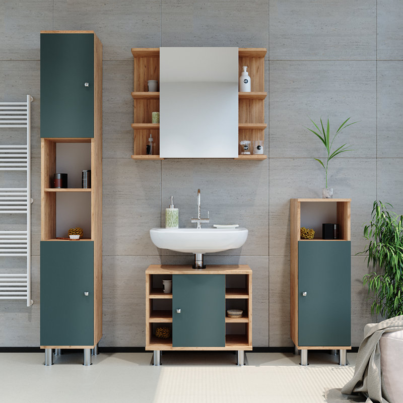 Birkhild 3 Piece Bathroom Furniture Suite